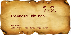 Theobald Dénes névjegykártya
