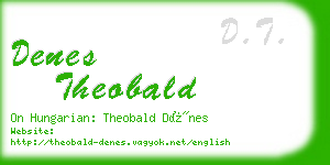 denes theobald business card